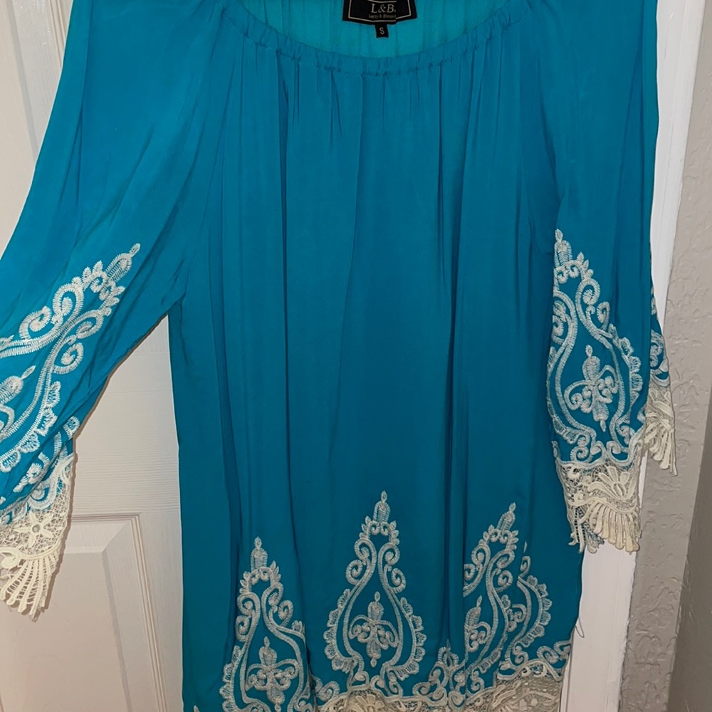 Lucky & Blessed Blue Western Dress